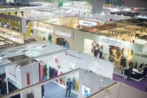 Intertextile and Chic fashion fair at Shanghai National Exhibition Centre.