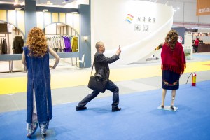 Intertextile and Chic fashion fair at Shanghai National Exhibition Centre.