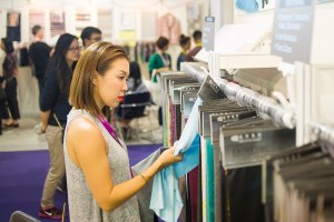 Intertextile and Chic fashion fair at Shanghai National Exhibition Centre.