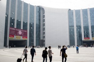 Intertextile and Chic fashion fair at Shanghai National Exhibition Centre.