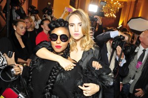 Janelle Monae and Suki Waterhouse Front Row at Stella McCartney Spring 2016