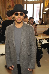 Lewis Hamilton Front Row at Stella McCartney Spring 2016