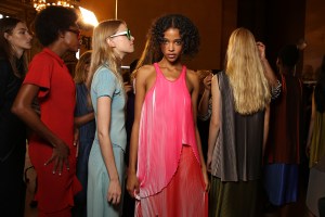 Backstage at Stella McCartney Spring 2016