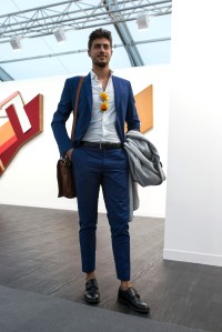 Street style On the grounds of Frieze London.