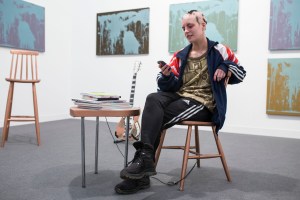 Street style On the grounds of Frieze London.