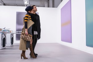 Street style On the grounds of Frieze London.