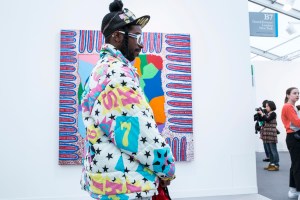 Street style On the grounds of Frieze London.
