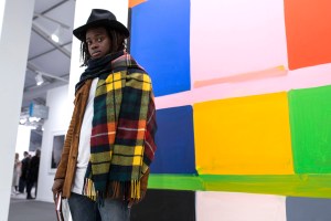 Street style On the grounds of Frieze London.