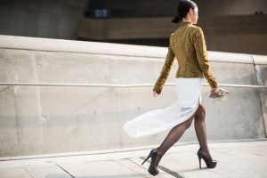 Seoul Fashion Week street style.