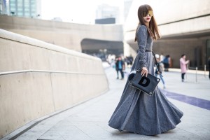 Seoul Fashion Week street style.
