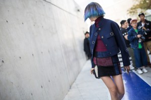 Seoul Fashion Week street style.