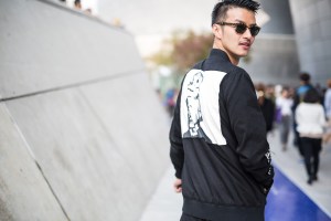 Seoul Fashion Week street style.