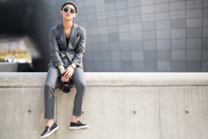 Seoul Fashion Week street style.