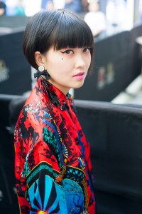 Shanghai Fashion Week street style.