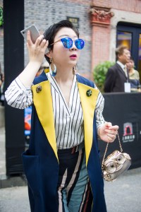 Shanghai Fashion Week street style.