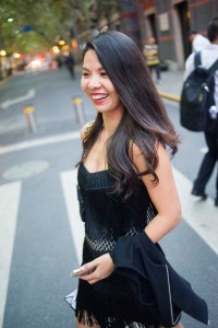 Shanghai Fashion Week street style.