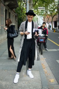 Shanghai Fashion Week street style.