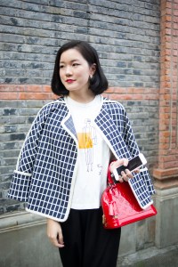 Shanghai Fashion Week street style.