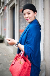 Shanghai Fashion Week street style.