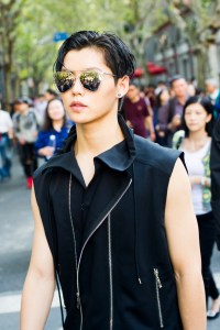 Shanghai Fashion Week street style.