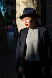 Shanghai Fashion Week street style.