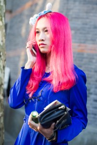 Shanghai Fashion Week street style.