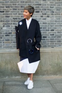 Shanghai Fashion Week street style.