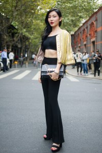Shanghai Fashion Week street style.