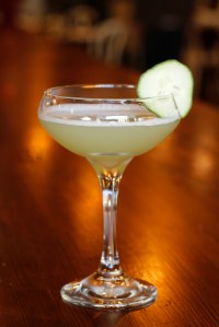 The Pomeroy's The Good Luck with gin, lime juice, cucumber and mint.