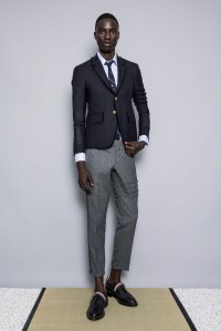 A Thom Browne x Woolmark look.