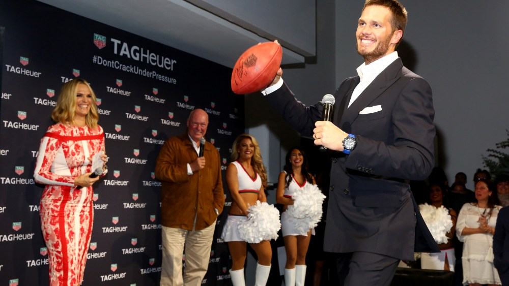 Tom Brady at Tag Heuer event.