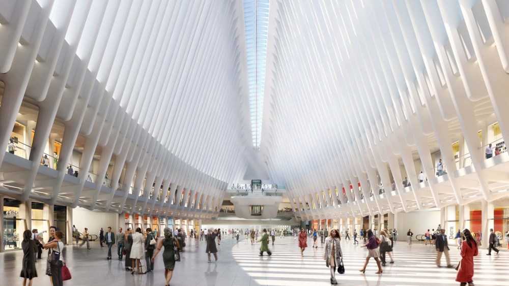 A rendering of the interior of Westfield World Trade Center.