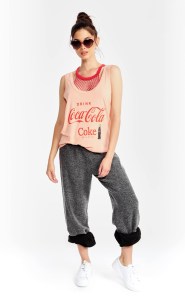 A look from the Wildfox capsule collection with Coca-Cola.