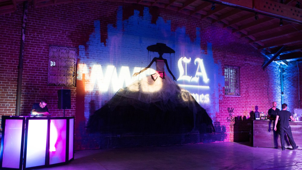 The scene at WWD’s party with The Los Angeles Times.