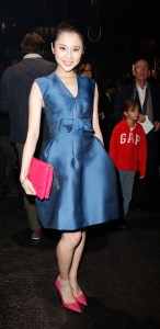 Zhang Huiwen front row lanvin spring 2016