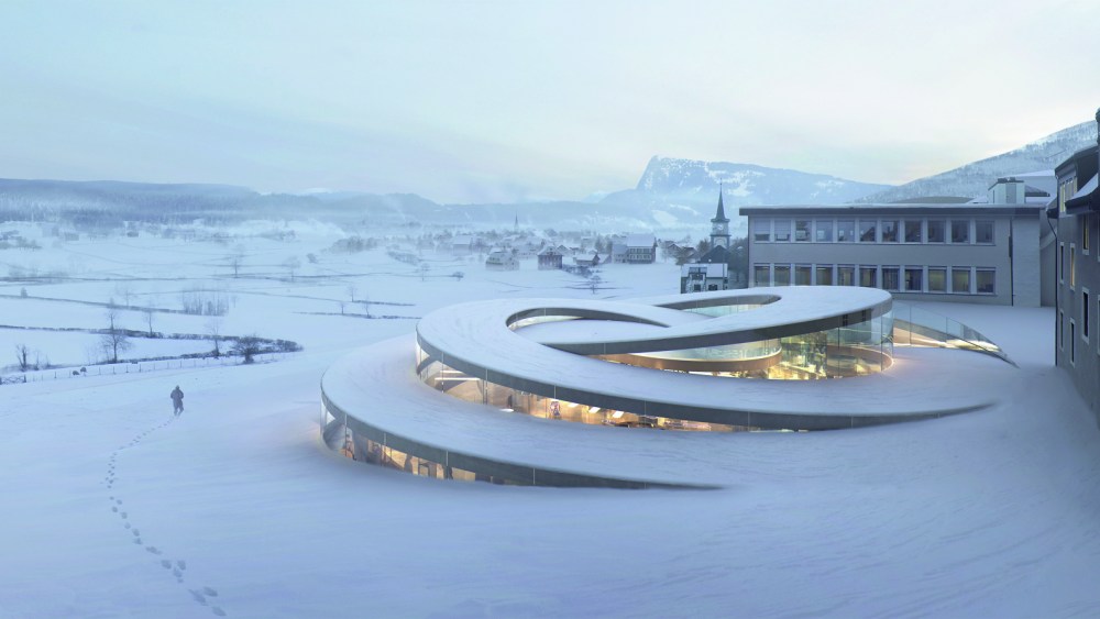 A rendering of the Audemars Piguet Museum in Switzerland.
