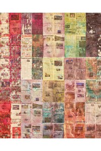 Sam Falls Untitled (Rainy day LA Times excerpt) 2015 Archival offset lithograph on 80 pound McCoy silk cover paper 30 x 24 inches