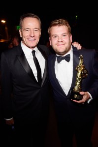 Bryan Cranston and James Corden