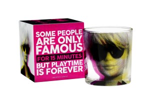 A mug from the Barbie and Andy Warhol collection to be sold exclusively through Ron Robinson.
