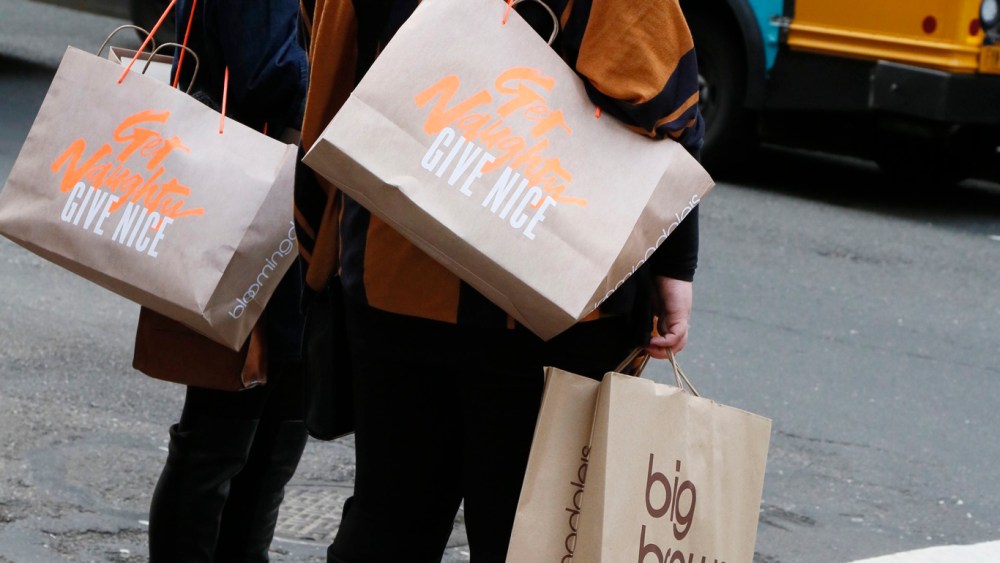 Black Friday shoppers in New York City