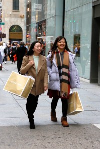 Black Friday shoppers in New York City