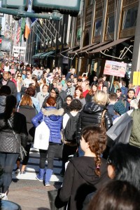 Black Friday shoppers in New York City