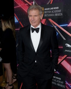Harrison Ford in Burberry.