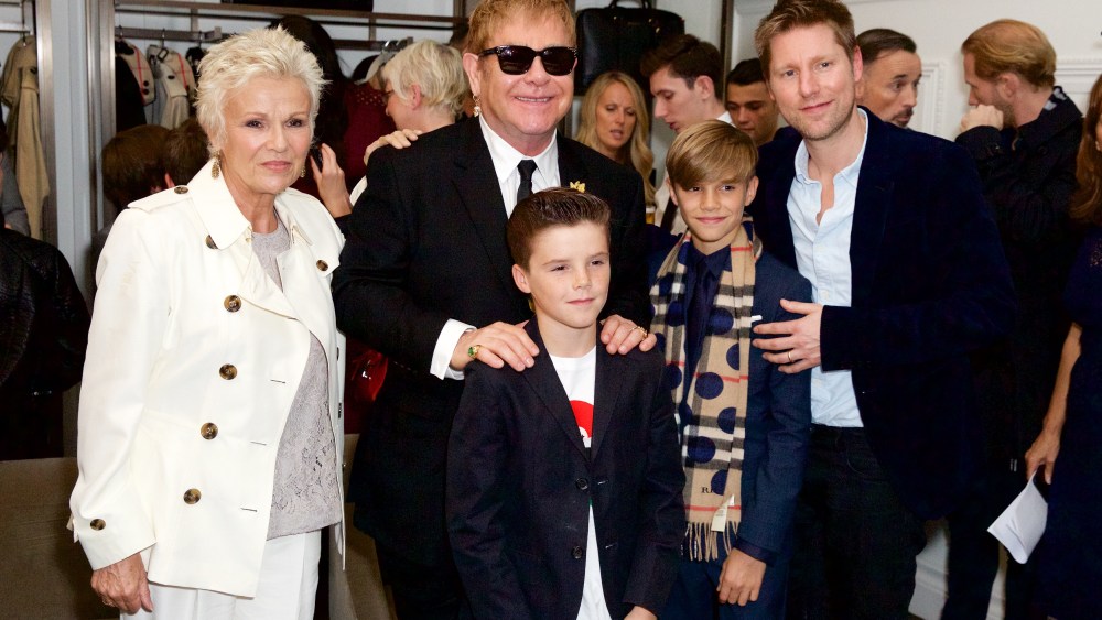 Julie Walters, Elton John Christopher Bailey Romeo Cruz Beckham