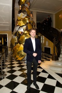 Christopher Bailey Claridge's Burberry Christmas Tree Party