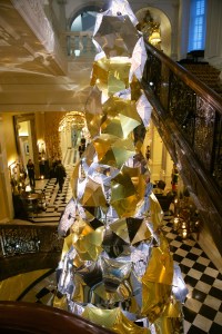 Burberry designed Christmas tree Claridge's