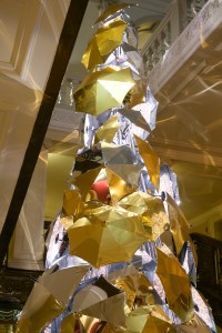 Burberry designed Christmas tree Claridge's