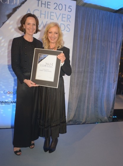 Jo Allison, Chanel PR Director and Mary Greenwell CEW UK Awards