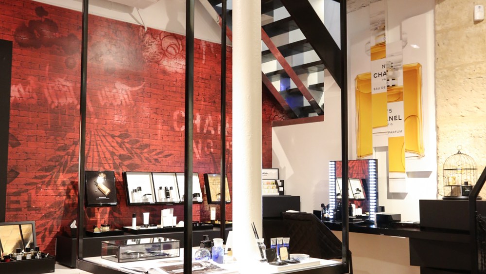 Chanel beauty boutique in Paris’ Marais district