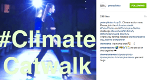 Climate Catwalk Amber and Giovanni Testino Peter Pilotto @peterpilotto